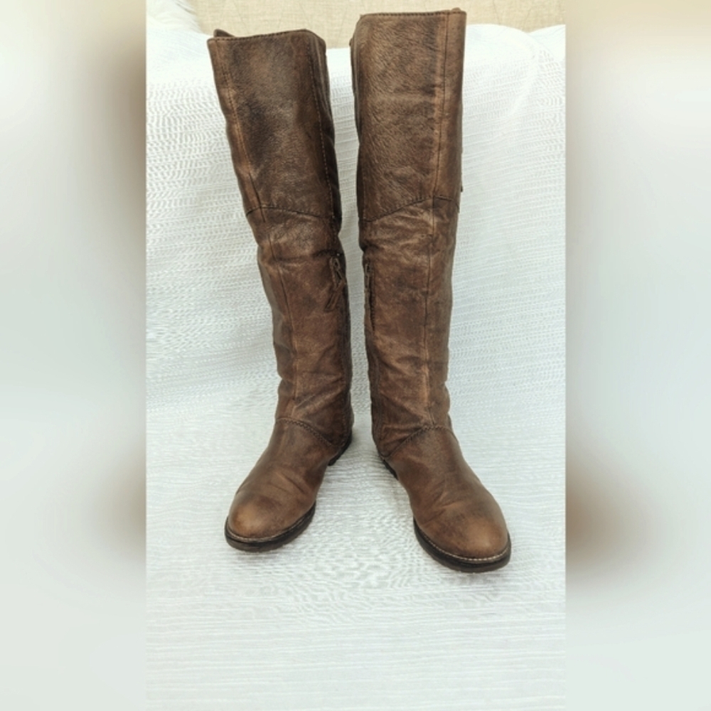 Steve Madden Miidori Leather Buckles Tall Boots Size 7M - Picture 12 of 15